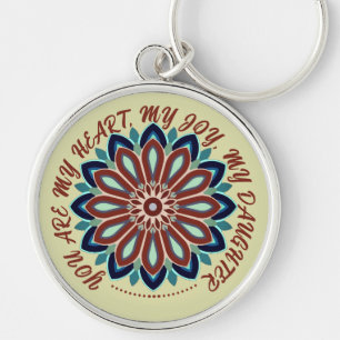 FLOWER COLOURFULL GIFT FOR MOM DAD SISTER SON BOSS KEY RING