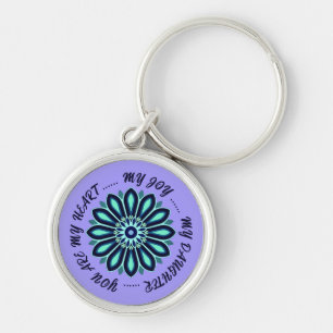 FLOWER COLOURFULL GIFT FOR MOM DAD SISTER SON BOSS KEY RING