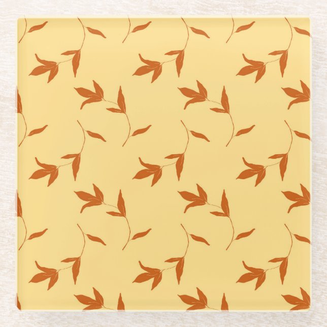 Flower Colouring Page Glass Coaster (Front)