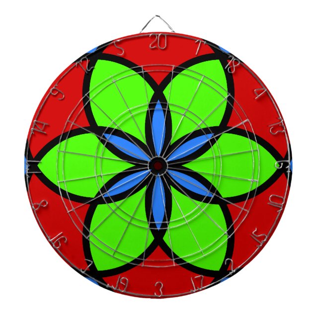 Flower Colours Dartboard (Front)