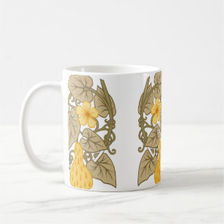 Flower composition. Elements in art nouveau style, Coffee Mug