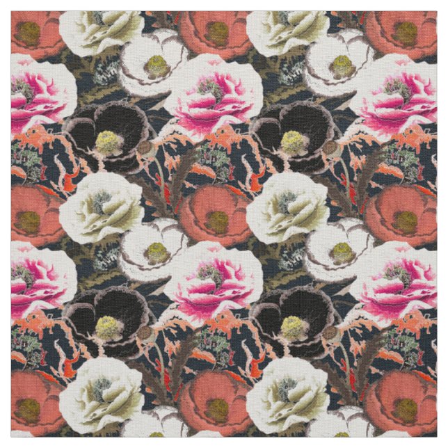 Flower composition. fabric (Swatch)