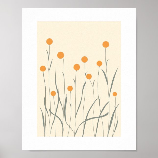 Flower composition. Wildflower poster. Spring Flow Poster (Front)
