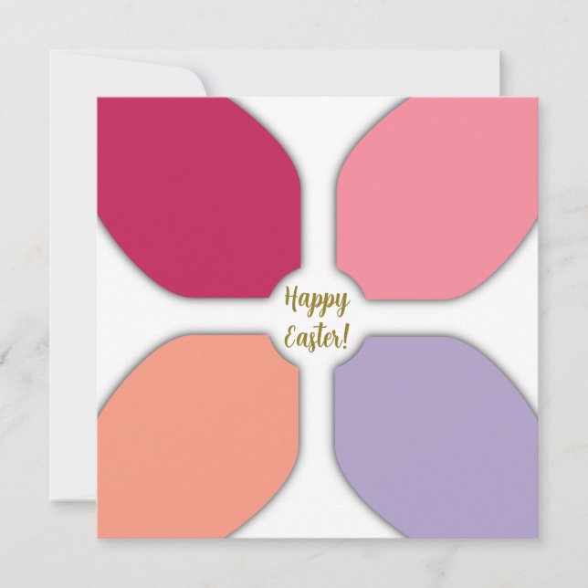 Flower Cross Holiday Card (Front)