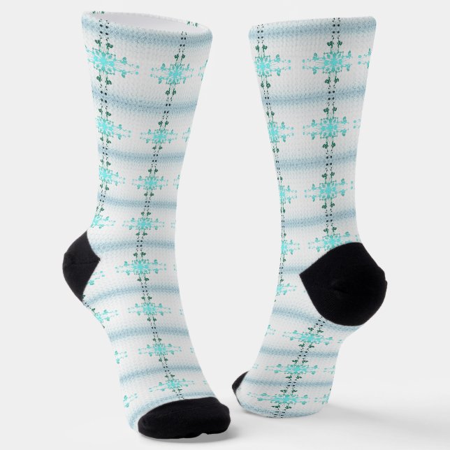 Flower Cross Socks (Angled)