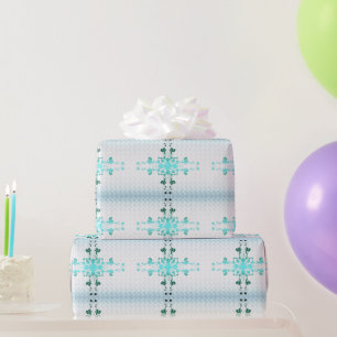 Flower Cross Wrapping Paper
