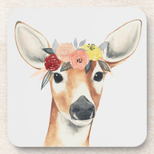 Flower Crown Forester Deer Coaster