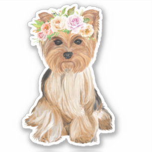 Flower Crown Yorkie