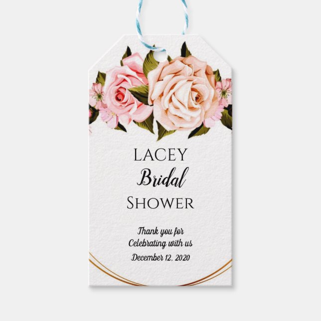 Flower Custom Gift Tag (Front)