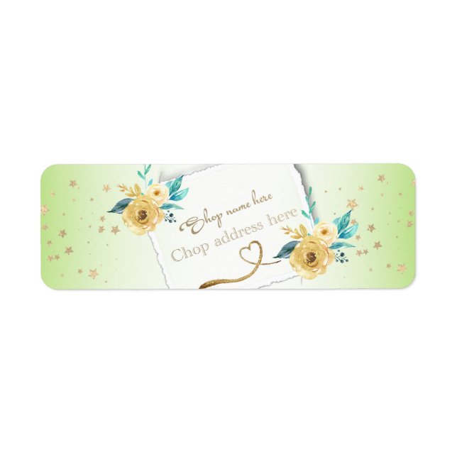 Flower Custom Sender Tag (Front)