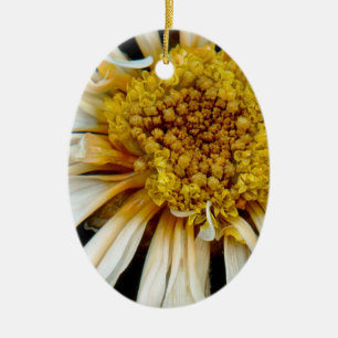 Flower - Daisy - Drunken sun Ceramic Ornament