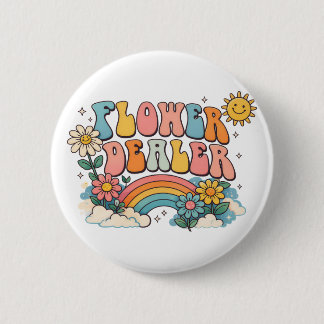 Flower Dealer Florist Flower Arranging 6 Cm Round Badge