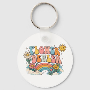 Flower Dealer Florist Flower Arranging Key Ring