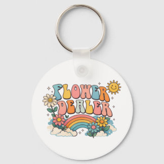 Flower Dealer Florist Flower Arranging Key Ring