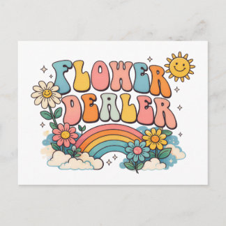 Flower Dealer Florist Flower Arranging Postcard