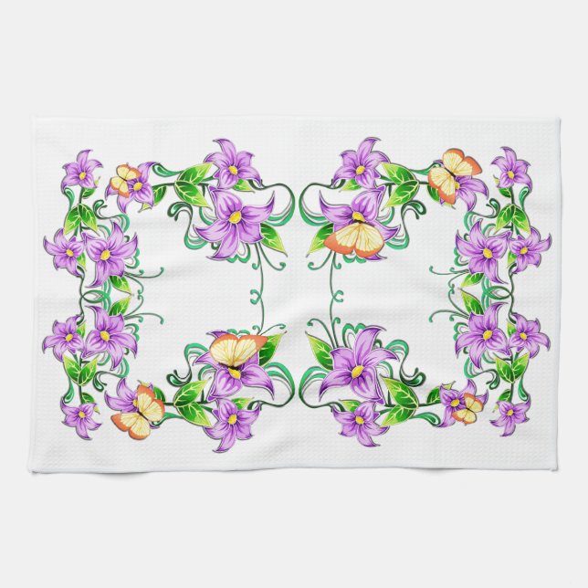 Flower Decor 5A Kitchen Towel (Horizontal)