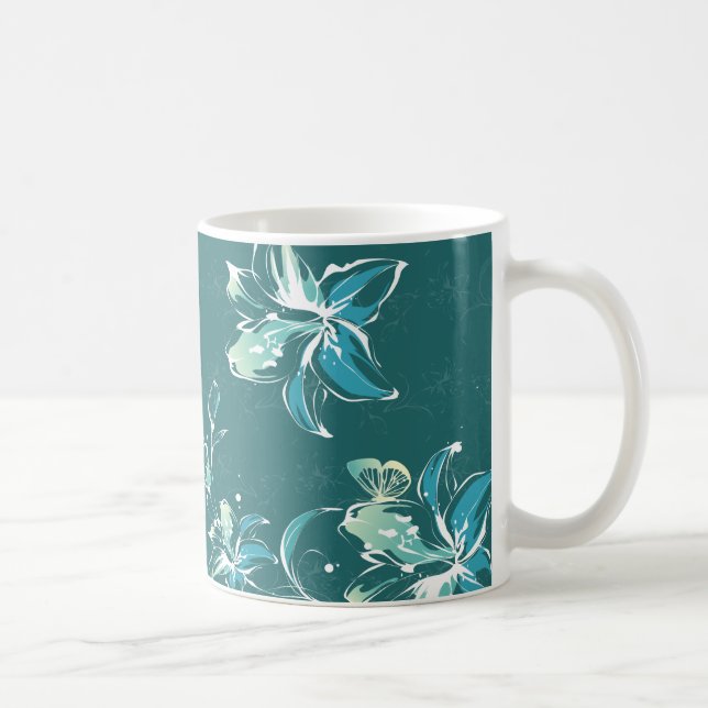 Flower Decor 9 Mug (Right)