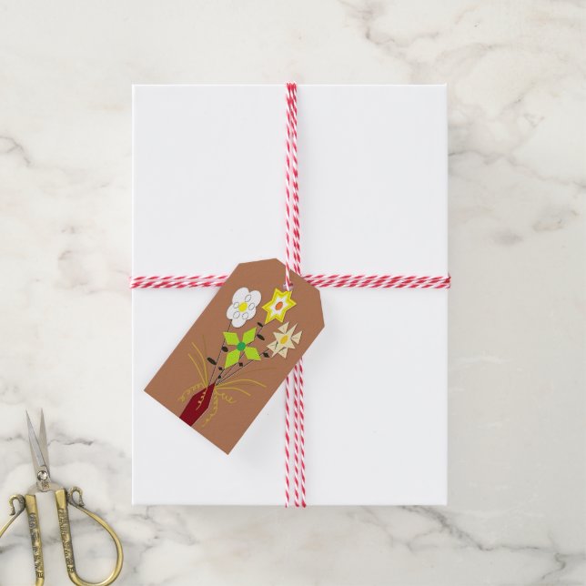 "Flower Delivery" Gift Tags w/Twine (With Twine)