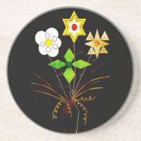 "Flower Delivery" Sandstone Coaster