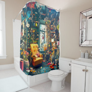 Flower Den Shower Curtain