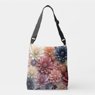 Flower design crossbody bag