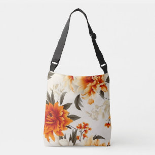 Flower design crossbody bag