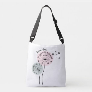 Flower Design Customised Name Crossbody Bag