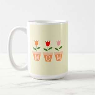 Flower design for mom coffee mug