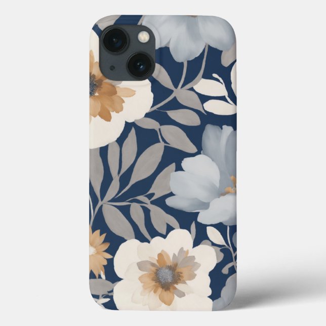 Flower Design iPhone 13 Case (Back)