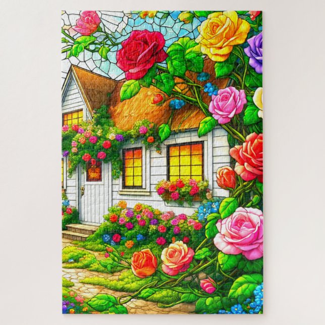 Flower Design Jigsaw Puzzle (Vertical)