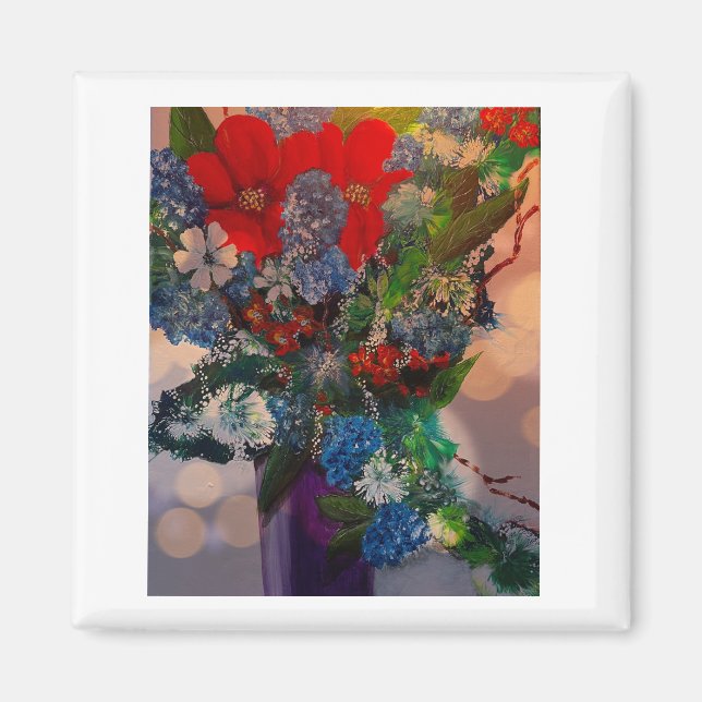 Flower design magnet (Front)