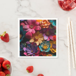 Flower Design Napkin