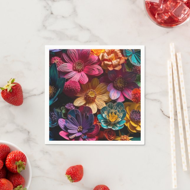 Flower Design Napkin (Insitu)