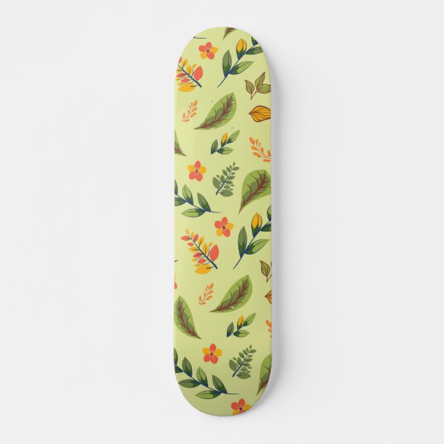 Flower Design Series 3 Skateboard (Front)
