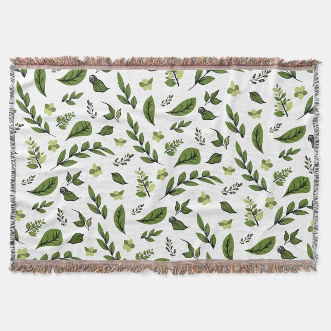 Flower Design Series 4 Throw Blanket (Front)