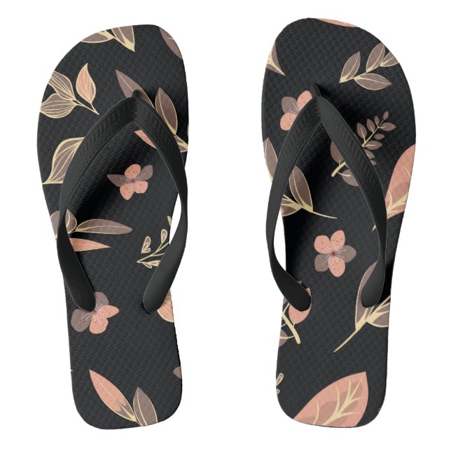Flower Design Series Thongs (Footbed)
