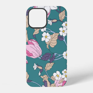 flower design textile illustrationart,pattern,back iPhone 12 case
