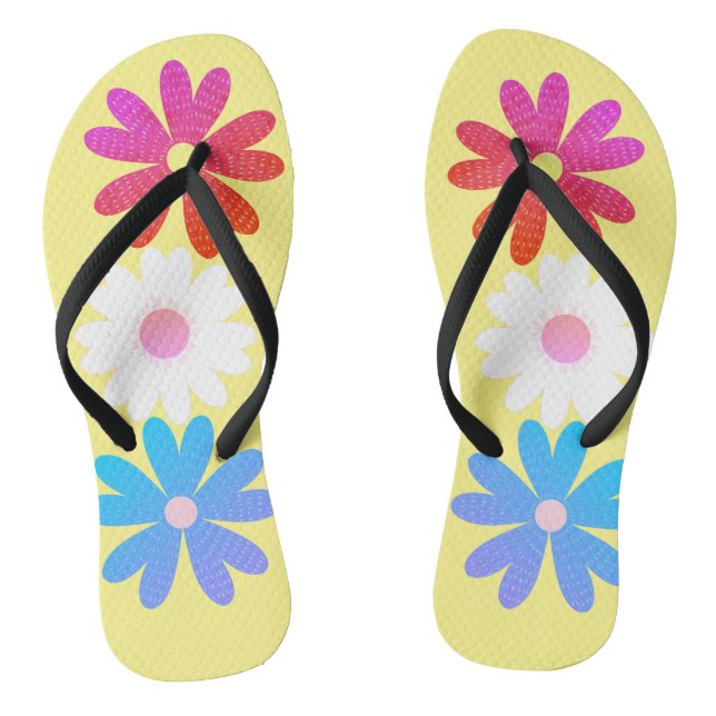 flower designs thongs (Footbed)