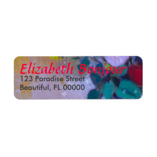 Flower Diaries ~ 30 Address Labels 3/4" x 2 1/4"