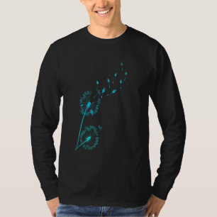 Flower Dog Dandelion Floral Border Collie T-Shirt