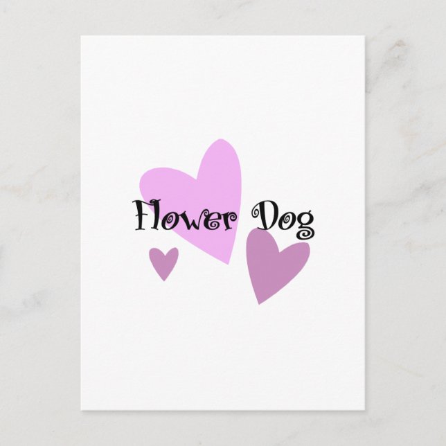 Flower Dog Postcard (Front)