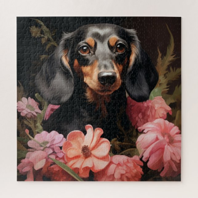 Flower Dog Puzzle 3 (Vertical)