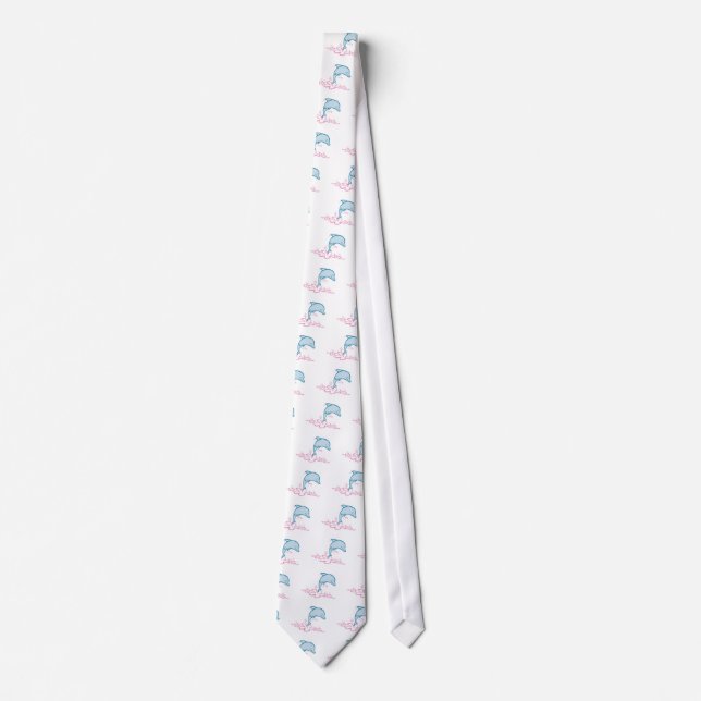 Flower Dolphin Tie (Front)
