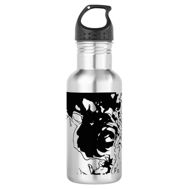 Flower Doodle 532 Ml Water Bottle (Front)