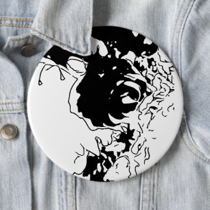 Flower Doodle 6 Cm Round Badge