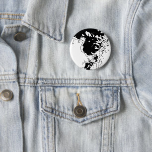 Flower Doodle 6 Cm Round Badge
