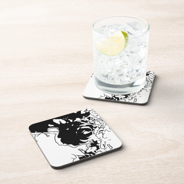 Flower Doodle Coaster (Right Side)