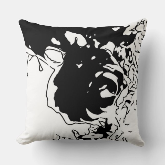 Flower Doodle Cushion (Front)