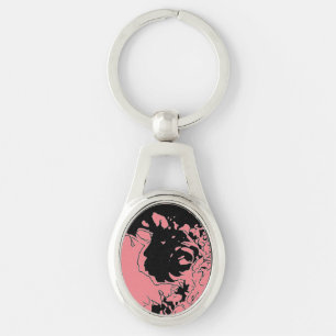Flower Doodle Key Ring