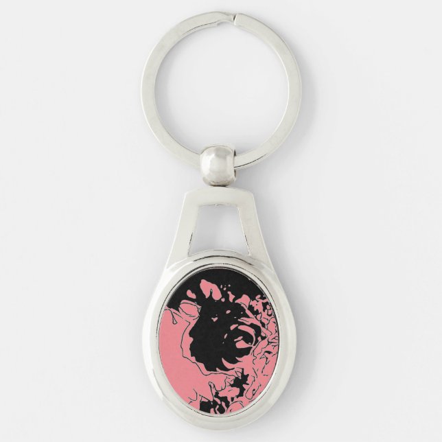 Flower Doodle Key Ring (Front)